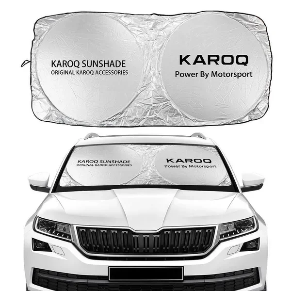 For Skoda Kamiq Karoq Citigo Rapid Octavia Front Window Auto Foldable Windshield Sunshade Car Anti-UV Accessories