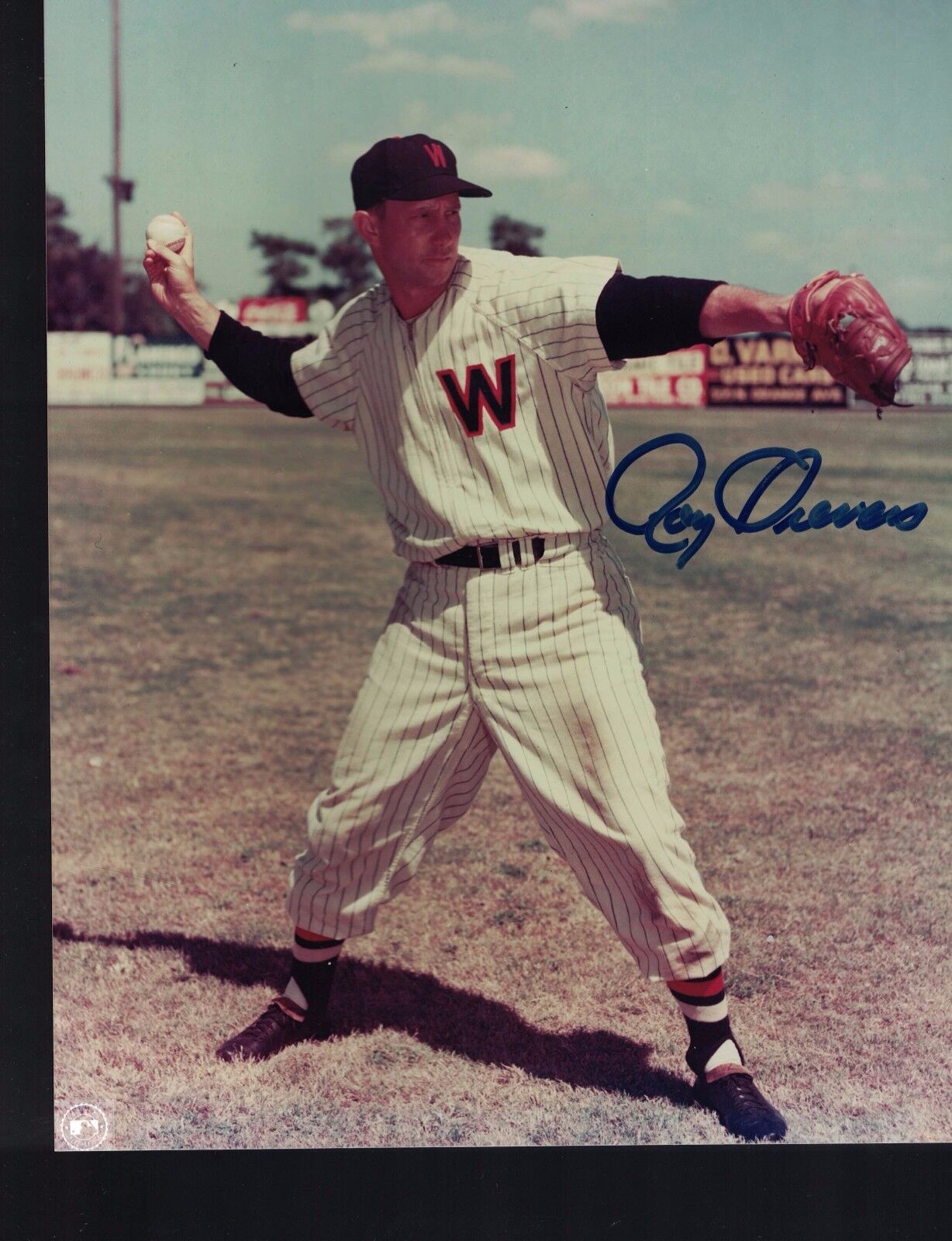 Roy Sievers Washington Senators Signed/Autogra