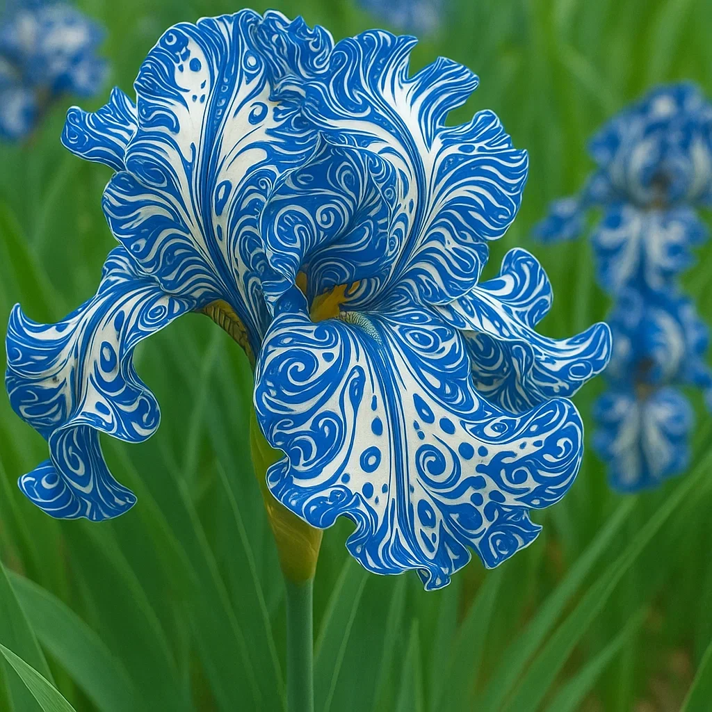 Blue and white porcelain-Rare Iris Bulbs⚜️