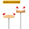Headphone Stand with Solid Wooden Base Desktop Gaming Earphone Holder Anti-Slip for Organizing All Headphones Accessories