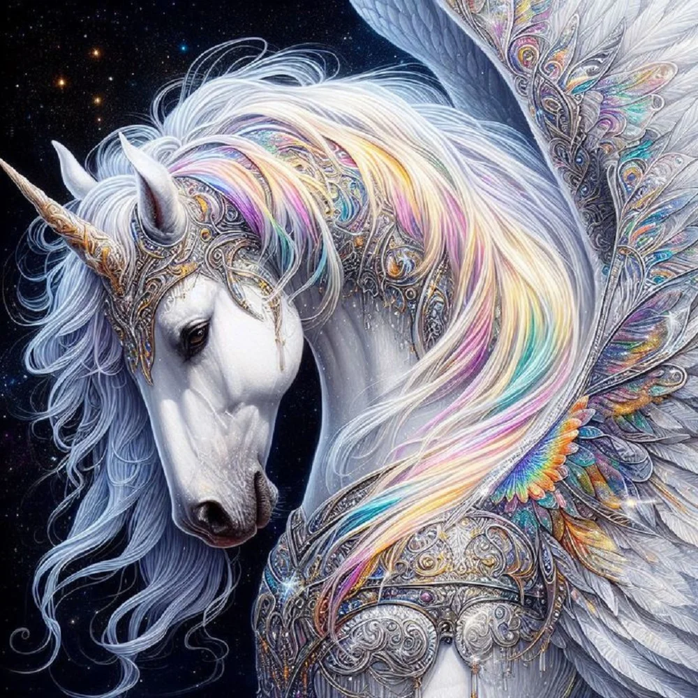 Diamond Painting - Full Round Drill - Unicorn(Canvas|30*30cm)