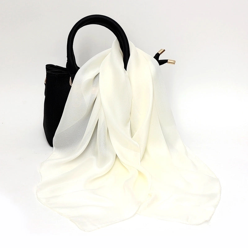 Women’s Elegant Basic Printing Polyester Printing Silk Scarf