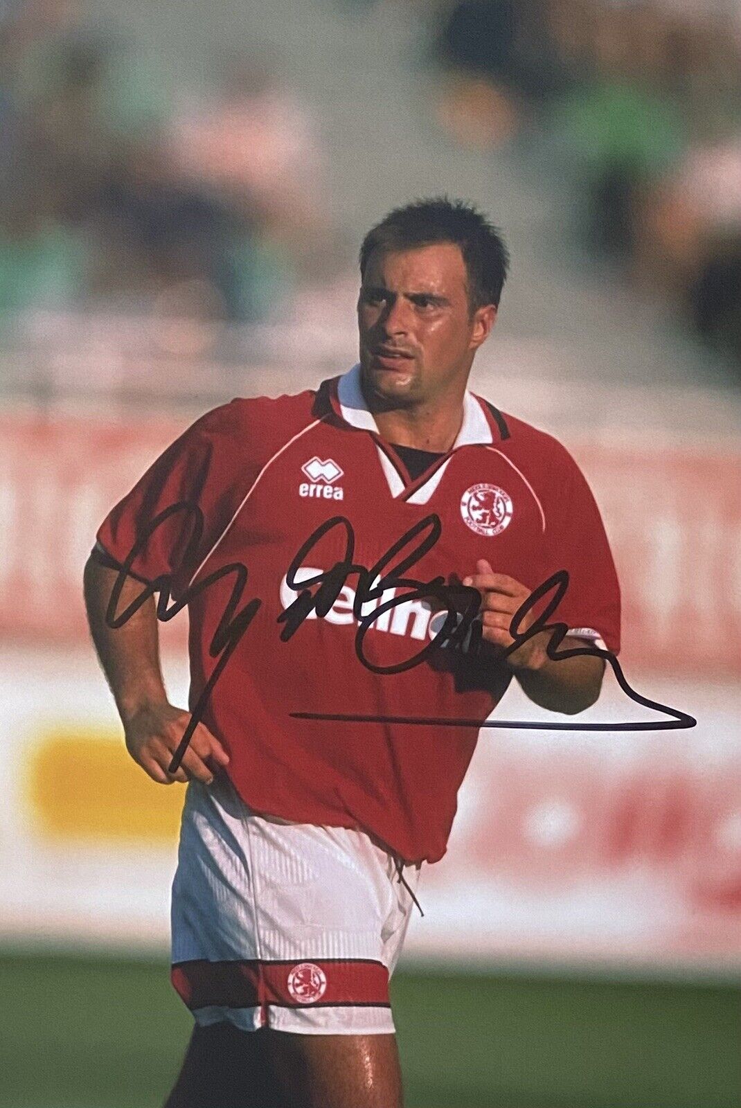 Clayton Blackmore Genuine Hand Signed Middlesbrough 12x8 Photo Poster painting