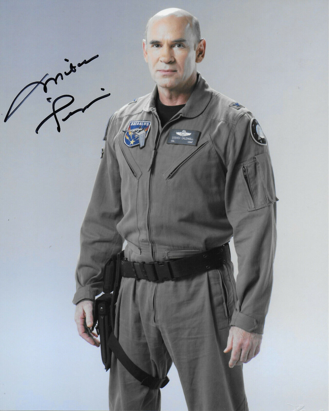 Mitch Pileggi Stargate Atlantis Original Autographed 8X10 Photo Poster painting