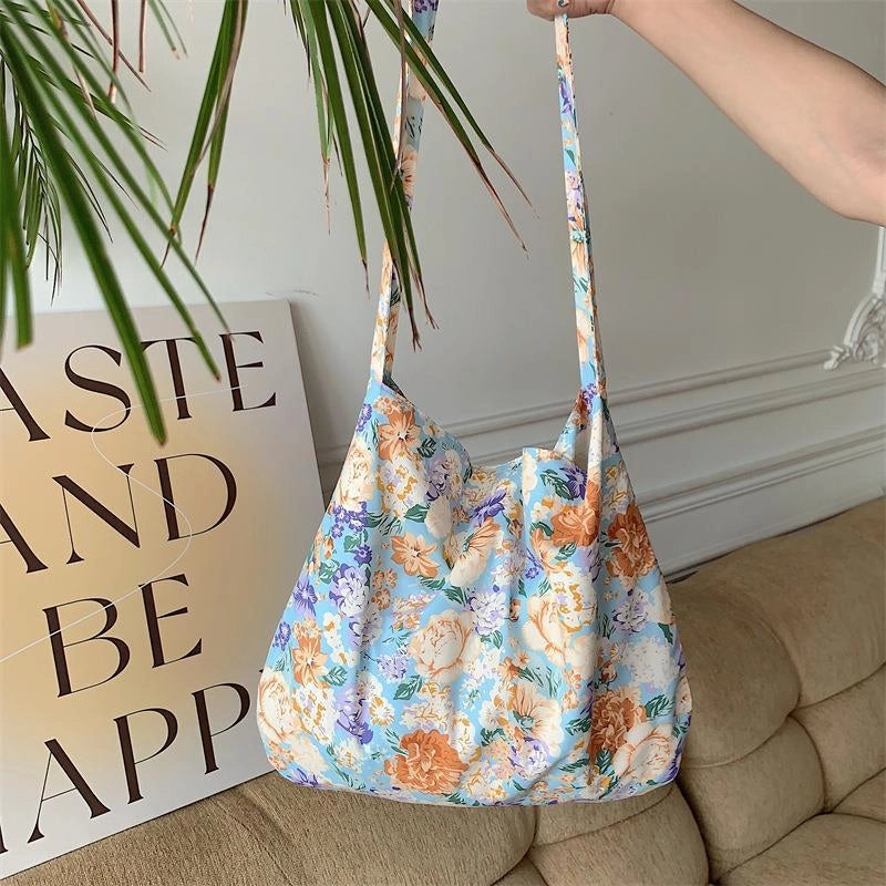 13165 Western Style Fashionable Leopard Print Crossbody Bag Large Capacity Single Shoulder Shopping Bag Fashion Canvas Bag For Women Fashion