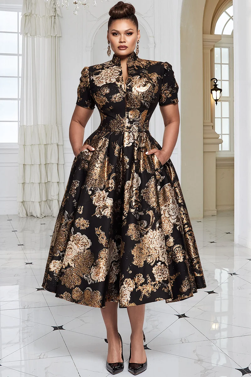 green emerald velvet dress Cleo Plus Size Flapper Dress main image 0