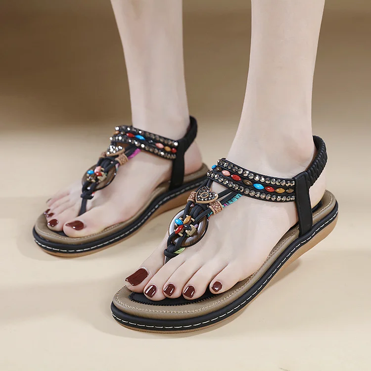 New Comfortable Clamp Foot Water Diamond On Cloud Sandals SIKETU Stunahome.com