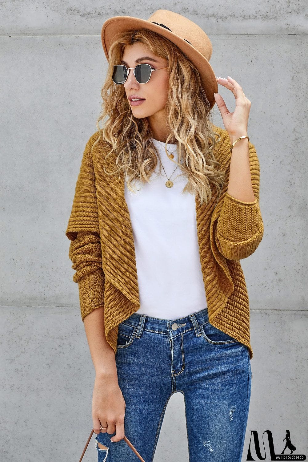 MidiSono - Cashmere Blend Convertible Cardigan