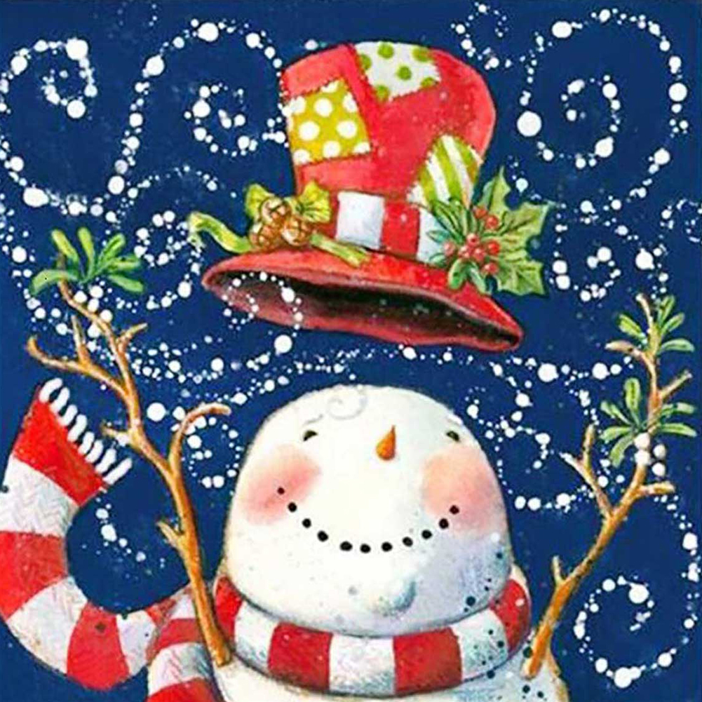 

SnowmanXmas-Round Drill Diamond Painting-30*30CM, 501 Original