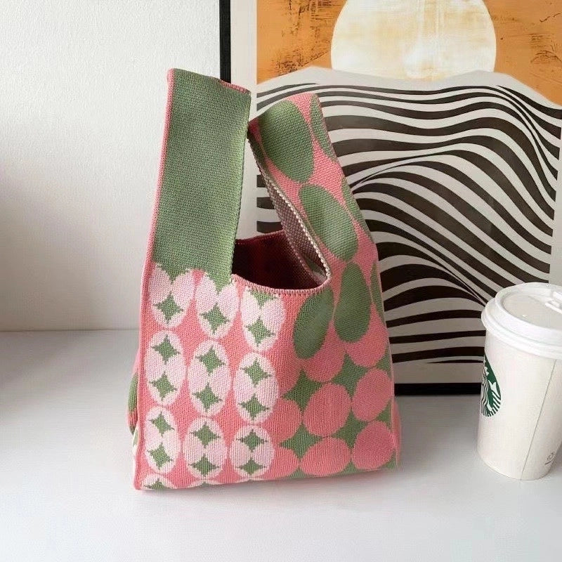 Korean Style Spring And Summer New Arrival Women’s Bag Handbag Bag Fashionable Simple Niche Knitted Bag Vesel Bag Crossbody Bag