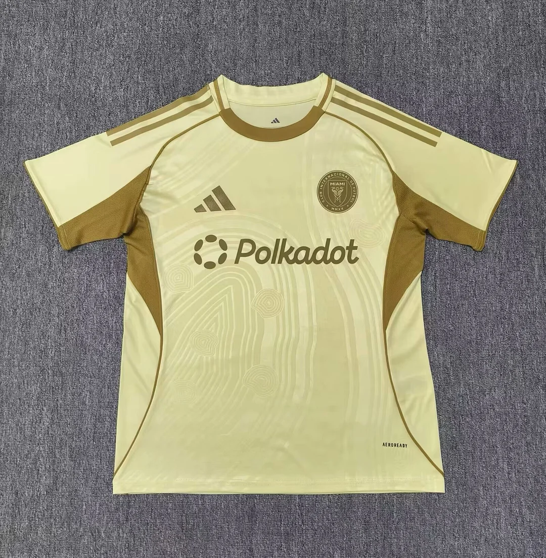 25/26 Miami Yellow Football Shirt Thai Quality