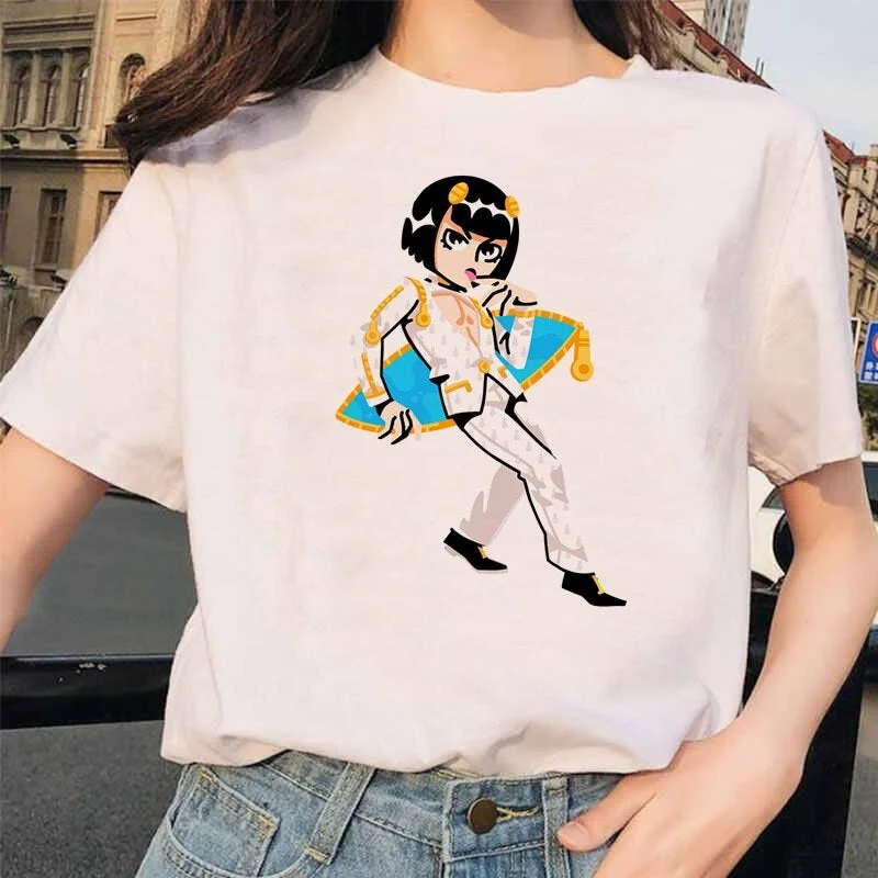 Japan Anime JoJo Bizarre Adventure Funny T-shirts for woman Printed Tshirt