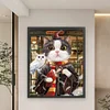 >SALE<Full Embroidery Silk Thread 11CT Printed Cat Cross Stitch Home Kit Art 50x63cm