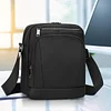 Umh&auml;ngetasche Herren Schultertasche aus Nylongewebe Herrentasche Klein Atmungsaktiv Handytasche Wasserdicht Crossbody Bag Verschlei&szlig;fest Messenger Bag f&uuml;r B&uuml;ro Reise Schule Schwarz