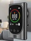 4-in-1 Portable Carbon Monoxide Alarm with Digital Display Plug-in Carbon Monoxide Detector Temperature and Humidity Monitor for Travel Home Hotel Camping RV