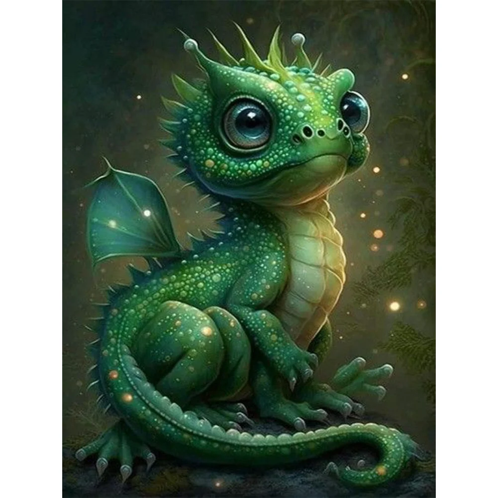 Cute Baby Dragon - Diamond Paintings 