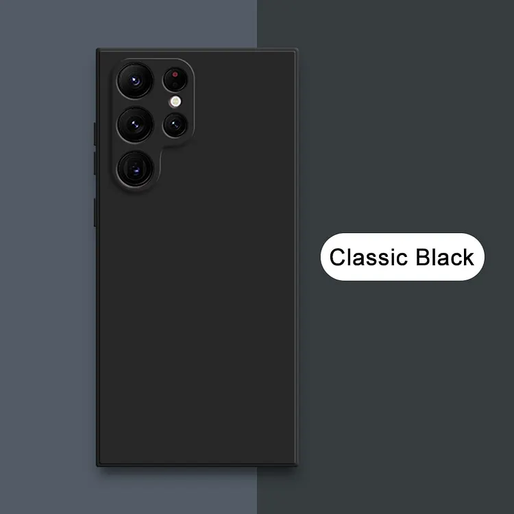 Square Liquid Silicone Case for Samsung Galaxy S23 Ultra S22 Plus S21 FE S20 Note 20 10 Protective Soft Fabric Phone Back Cove