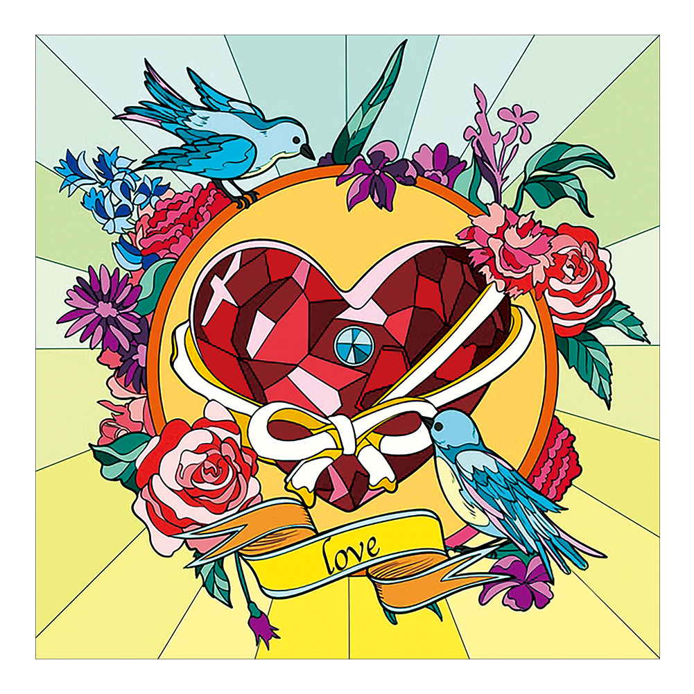 

Love Ruby - Special Shaped Diamond Painting - 30*30CM, 501 Original