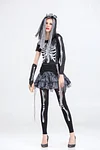 Skeleton Ghost Bride Halloween Zombie Stage Cosplay Costume