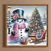 Diamond Painting - Full Round Drill - Snowman(Canvas|40*40cm)
