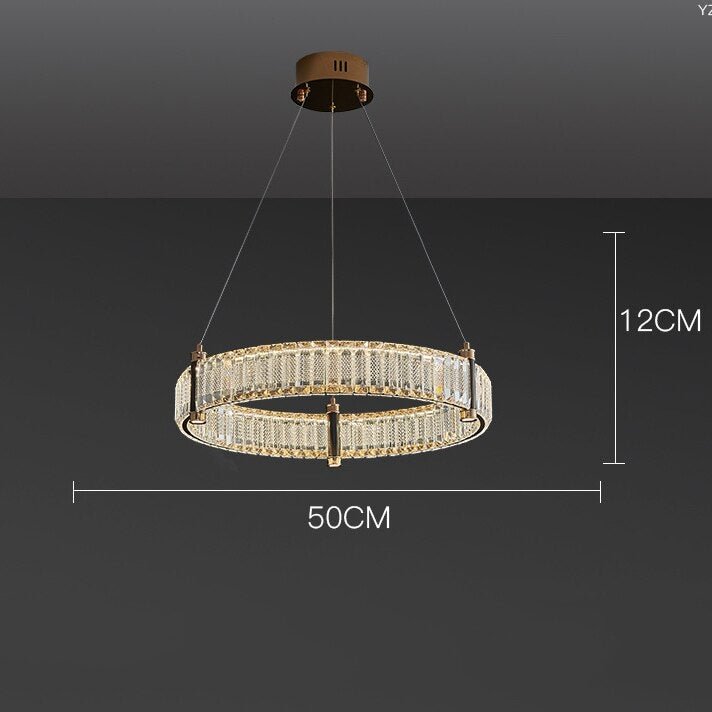 Nordic Living Room Chandelier Luxury Wind Crystal Main Lamp Modern Atmosphere Chandeliers Restaurant Lamp Crystal Indoor Lights