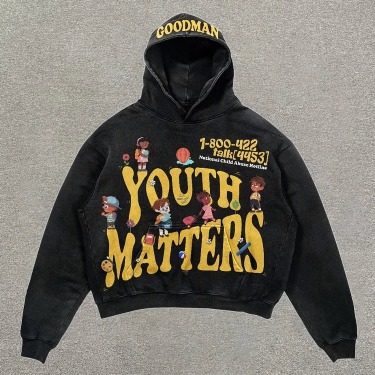 Sopula Young Lives Matter Graphic Street Hoodie