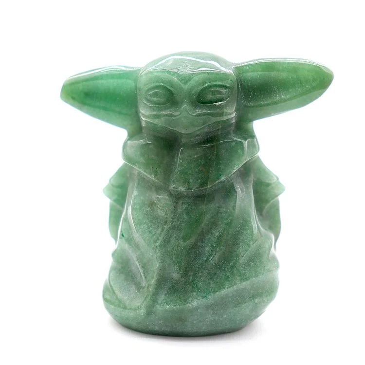 Master Yoda Aventurine Crystal Carvings Cartoon Bulk