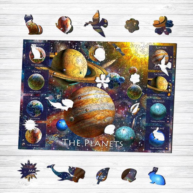 Ericpuzzle™ Ericpuzzle™ The Planets Wooden Puzzle