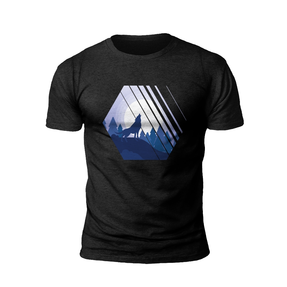 Sunset Silhouette: Howling at the Moon T-shirt