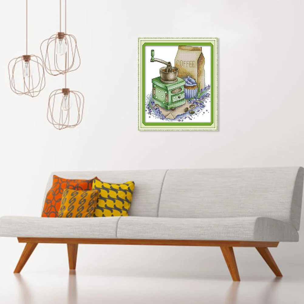 14ct Stamped Cross Stitch - Coffee (27*22cm)