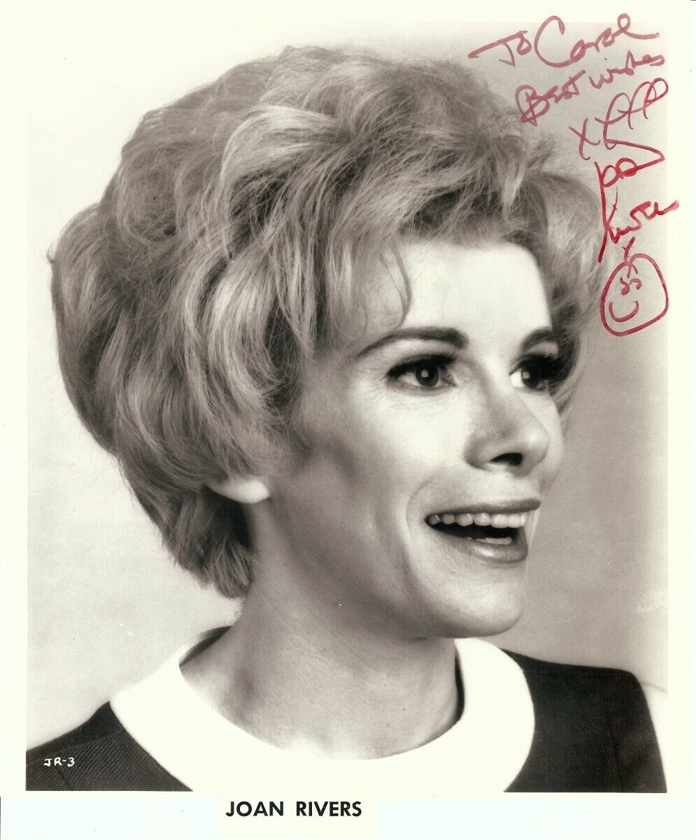 Joan Rivers Signed Autographed 8X10 Photo Poster painting Legendary Actress JSA JJ41074