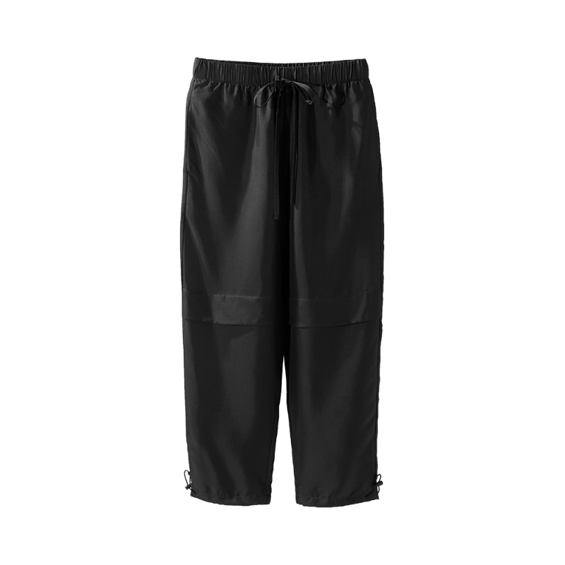 Cargo Style Cropped Silk Pants For Women Real Silk Life