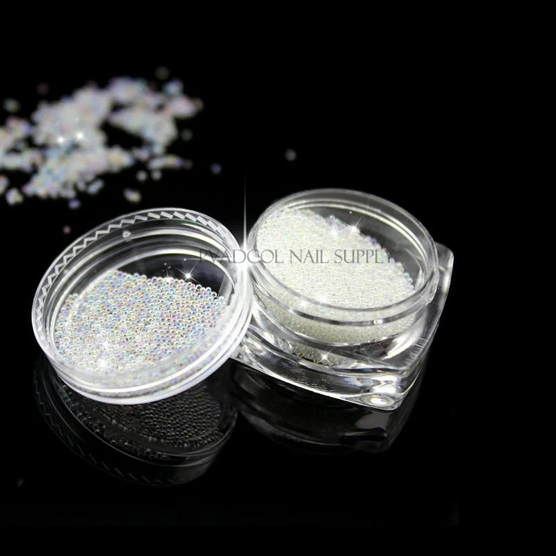 Glass Crystals Pixie Nail Art Rhinestone Micro Caviar Beads Manicure Decoration 3D Nails Mini Rhinestones-Nail Inspo