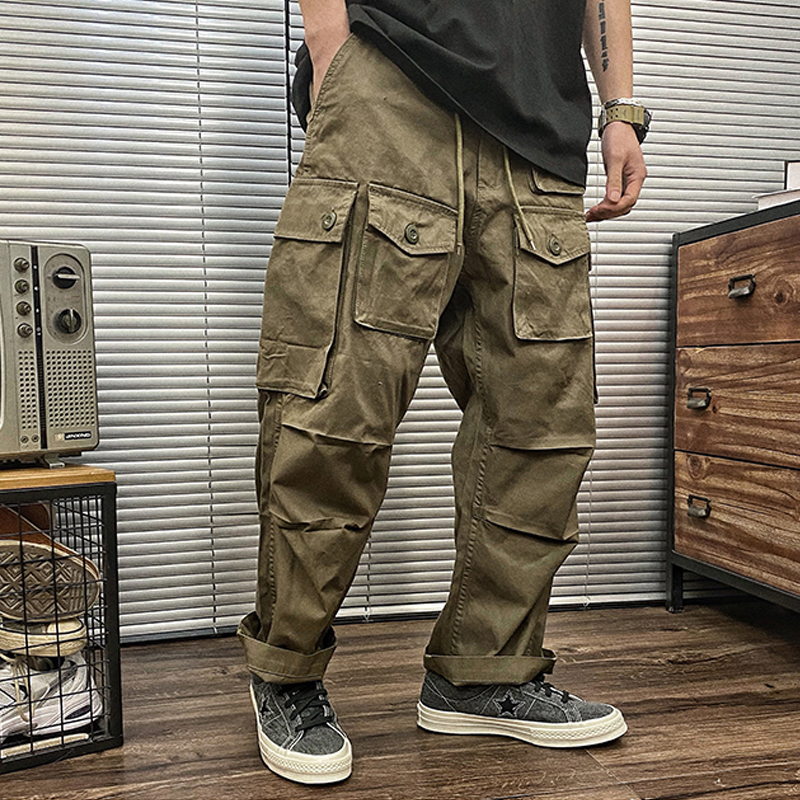 American Vintage Multi Pocket Loose Harem Cargo Pants