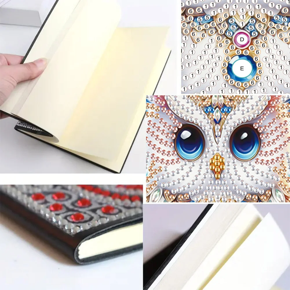 DIY 50 Pages A5 Special Shaped Butterfly 5D Diamond Painting Notebook for Teens