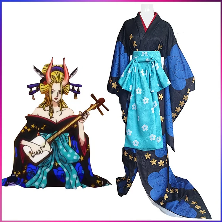 One Piece Black Maria Cosplay Costume Kimono Outfit