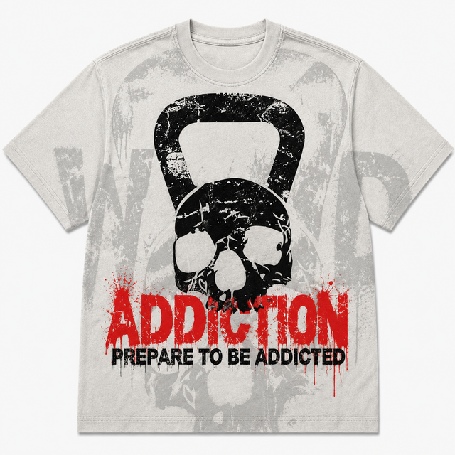 Gym Kettlebell Addiction Cotton T-Shirt