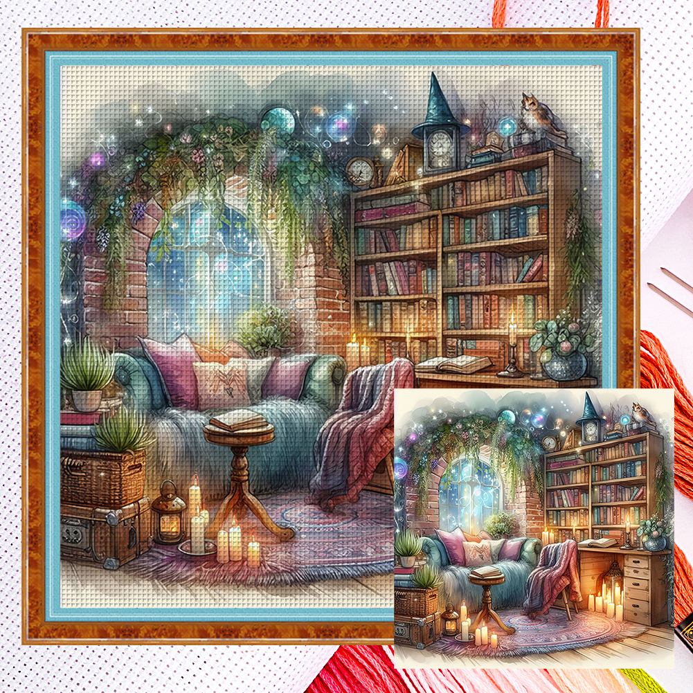 Warm Room Full 11CT Counted Canvas(50*50cm) Cross Stitch