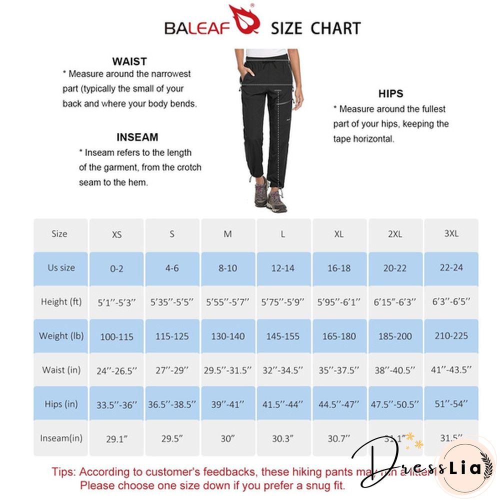 Baleaf Women's Hiking Cargo Pants Outdoor Lightweight Capris Water Resistant Upf 50 Zipper Pockets Black Size Xs