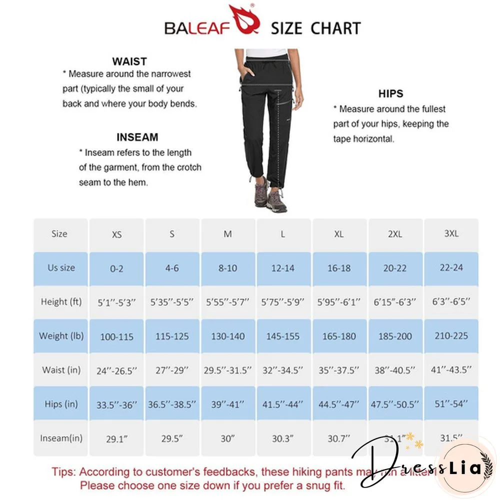 Baleaf Women's Hiking Cargo Pants Outdoor Lightweight Capris Water Resistant Upf 50 Zipper Pockets Black Size Xs