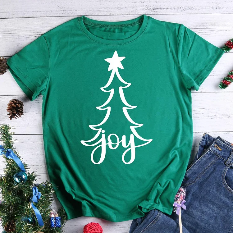 Joy christmas tree T-Shirt Tee -613183-Annaletters