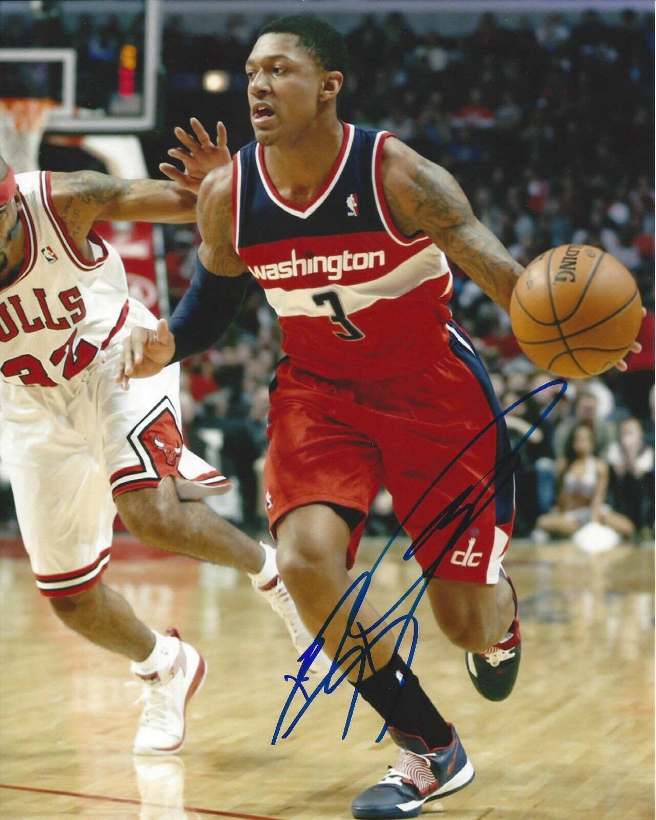 Bradley Beal Autographed 8x10 Washington WizardsA487