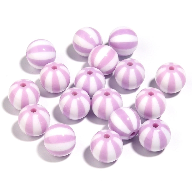 1 Set Arylic Stripe Beads