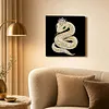 DIY Pearl Painting Snake for Home Wall Decor with Frame(30x30cm)