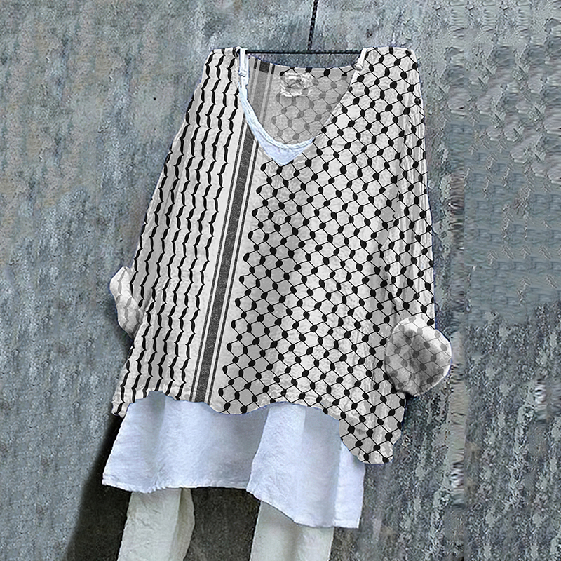 Be Freedom And I Hope Peace Forever Pattern Loose Blouse wearshes