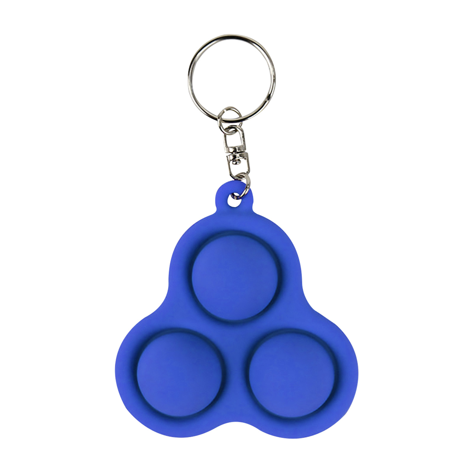 

3 Bulges Keychain - Pop It Fidget Toy, Blue, 501 Original