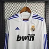 2010/2011 Retro Long Sleeve Real Madrid Home Football Shirt 1:1 Thai Quality