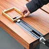 Woodworking table built-in tail vise fast-moving inertia vise clamp