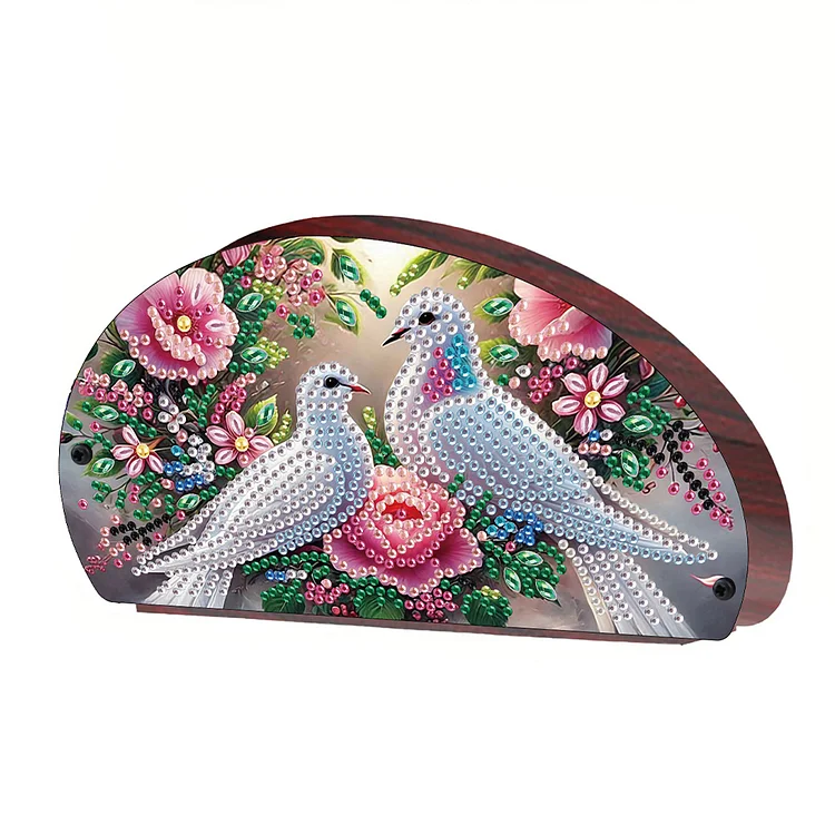 Wood Bird Diamond Painting Storage Rack DIY Diamond Art Sundries Container