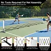 [US Local Warehouse] 22ft Telescopic Peak Ball Posts with Wheels Movable Net Posts Frame Pickleball Training Netting for Indoor & Outdoor Courts